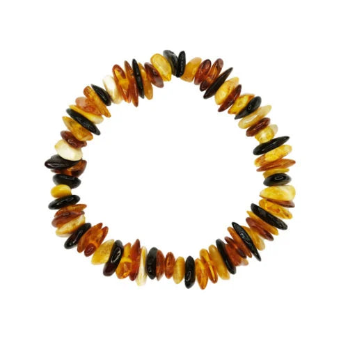 Bracelet Ambre Multicolore – Pour Enfant | Douceur et Sérénité 100% Pierre Naturelle | Fabrication Française