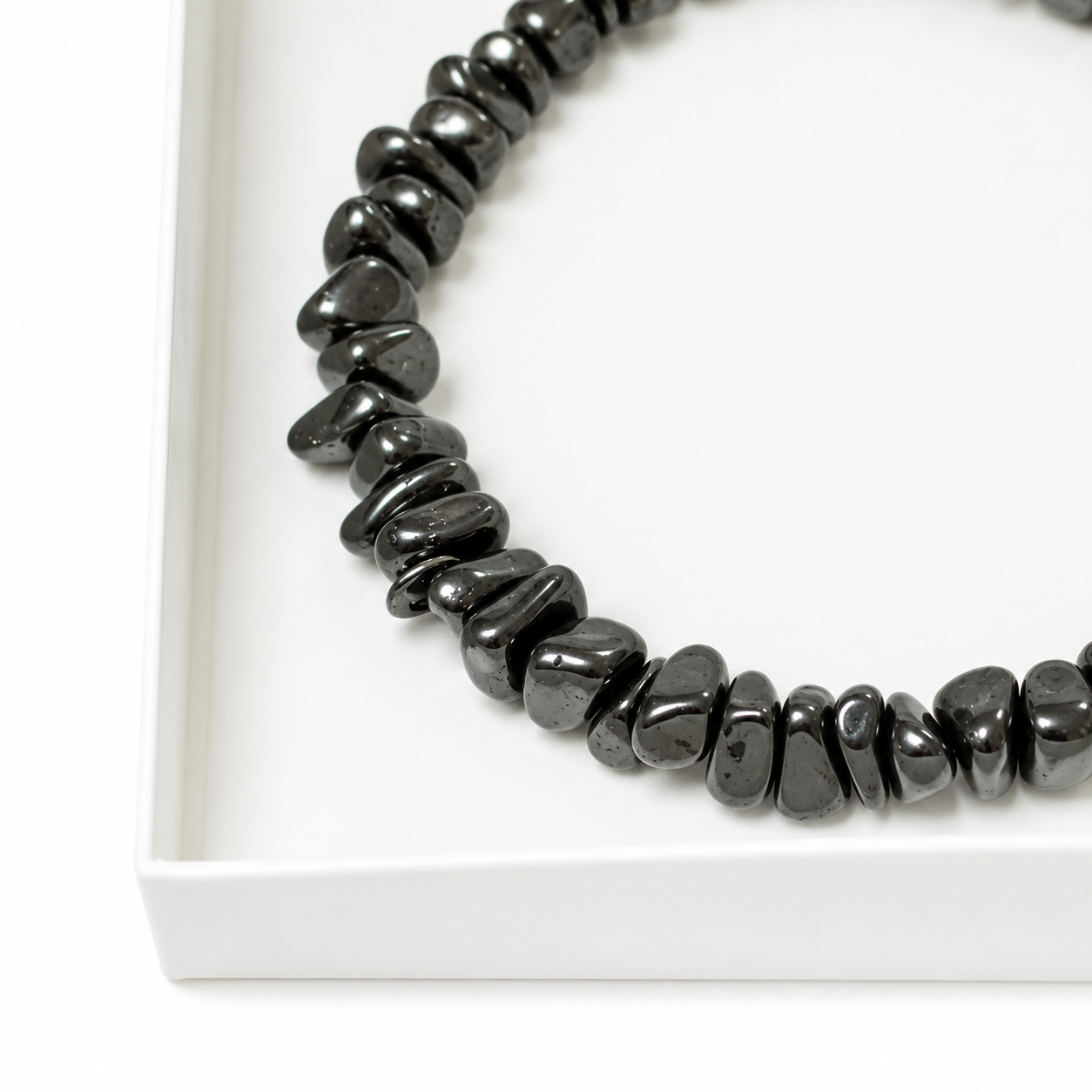 Bracelet Hématite Baroque 19cm – L’Ancrage en Une Pierre 100% Pierre Naturelle | Fabrication Française