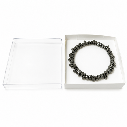 Bracelet Hématite Baroque 19cm – L’Ancrage en Une Pierre 100% Pierre Naturelle | Fabrication Française