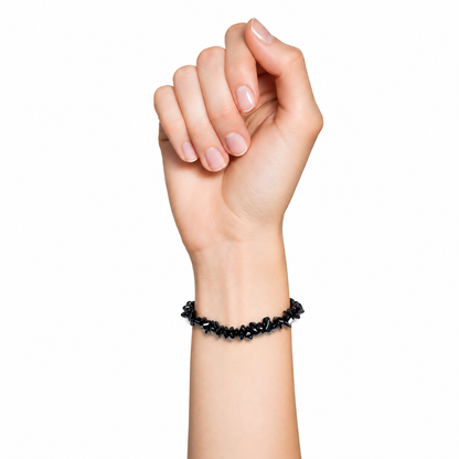 Bracelet Hématite Baroque 19cm – L’Ancrage en Une Pierre 100% Pierre Naturelle | Fabrication Française