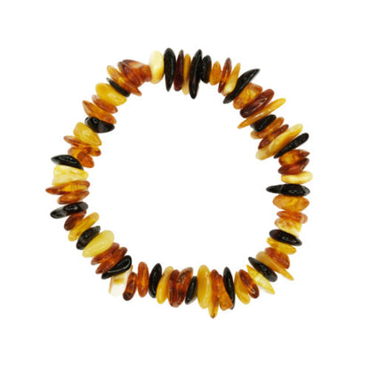 Bracelet Ambre Multicolore – Pour Enfant | Douceur et Sérénité 100% Pierre Naturelle | Fabrication Française