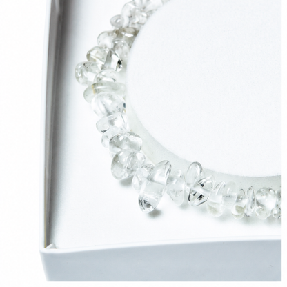Bracelet Cristal de Roche Baroque 19cm – La Pureté en Une Pierre 100% Pierre Naturelle | Fabrication Française