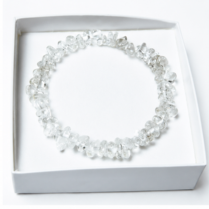 Bracelet Cristal de Roche Baroque 19cm – La Pureté en Une Pierre 100% Pierre Naturelle | Fabrication Française