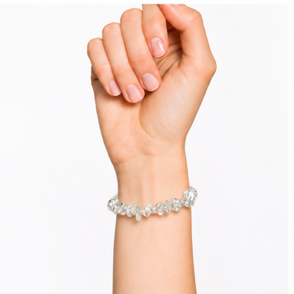 Bracelet Cristal de Roche Baroque 19cm – La Pureté en Une Pierre 100% Pierre Naturelle | Fabrication Française