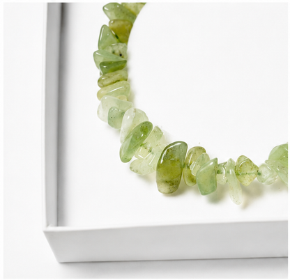 Bracelet Jade de Chine Baroque 19cm – La Sérénité en Une Pierre 100% Pierre Naturelle | Fabrication Française