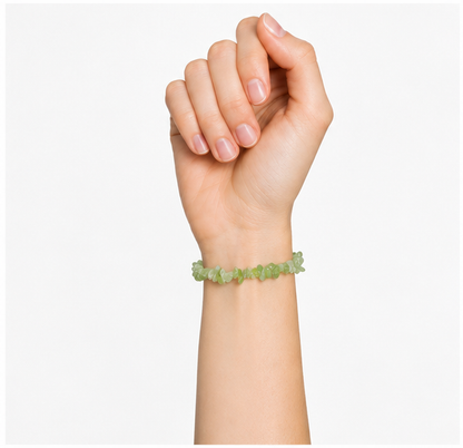 Bracelet Jade de Chine Baroque 19cm – La Sérénité en Une Pierre 100% Pierre Naturelle | Fabrication Française