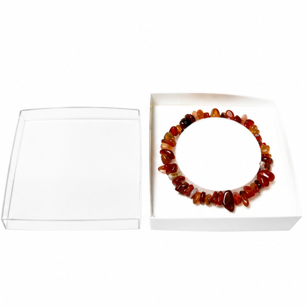 Bracelet Cornaline Baroque 19cm – L’Énergie en Une Pierre 100% Pierre Naturelle | Fabrication Française | Certificat d’Authenticité Inclus