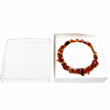 Bracelet Cornaline Baroque 19cm – L’Énergie en Une Pierre 100% Pierre Naturelle | Fabrication Française