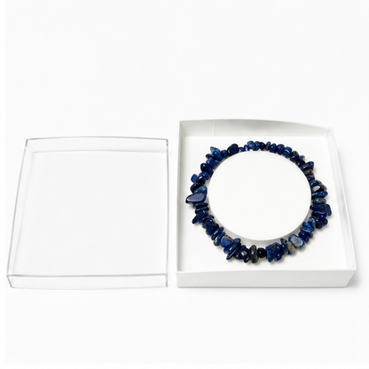 Bracelet Lapis-Lazuli Baroque 19cm – La Sagesse en Une Pierre 100% Pierre Naturelle | Fabrication Française
