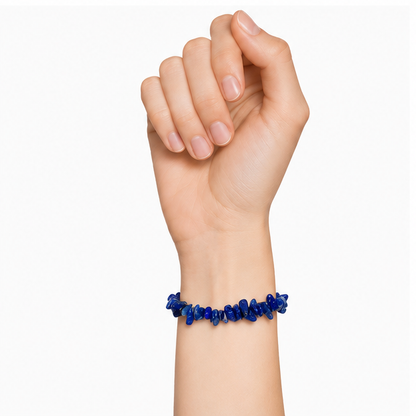 Bracelet Lapis-Lazuli Baroque 19cm – La Sagesse en Une Pierre 100% Pierre Naturelle | Fabrication Française